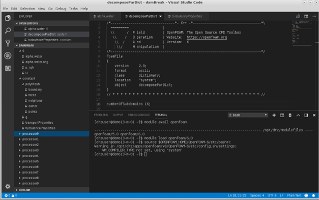 OpenFOAM Editing Files