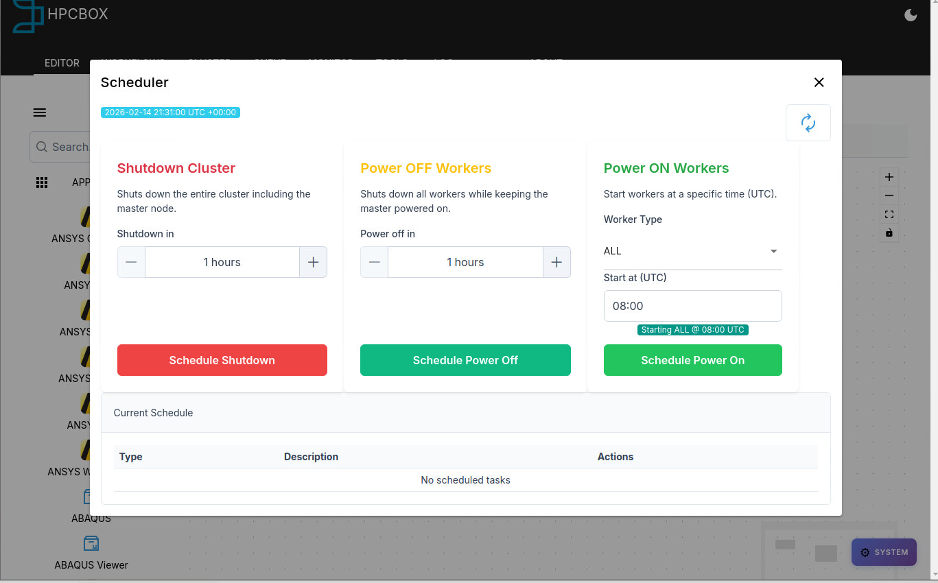 Cluster Task Scheduler View