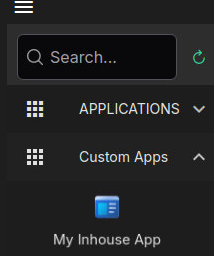 Custom App in Sidebar