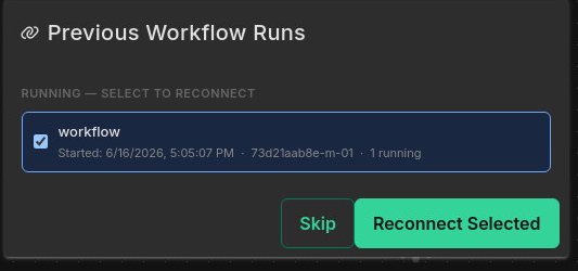 Reconnecting Jobs